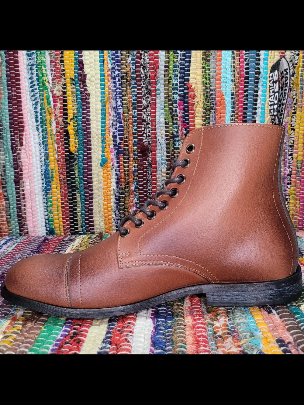 Aubrey Boot in Tan Vegetan Bucky Brand New Womens EU 37  by Vegetarian Shoes